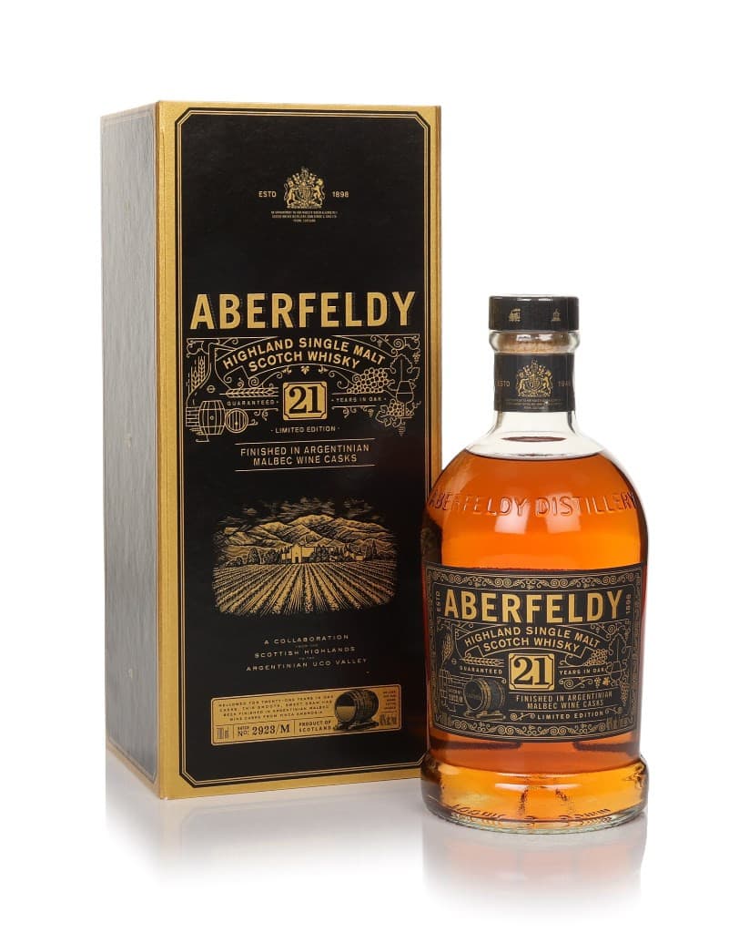 Aberfeldy 21 anos - Argentinian Malbec Wine Cask Finish