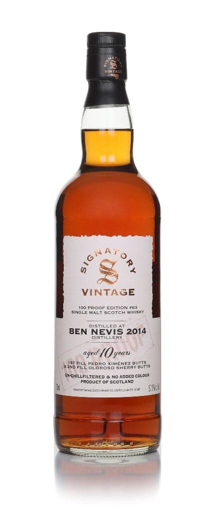 Ben Nevis 10 anos 2014 - 100 Proof Edition #63 (Signatory)
