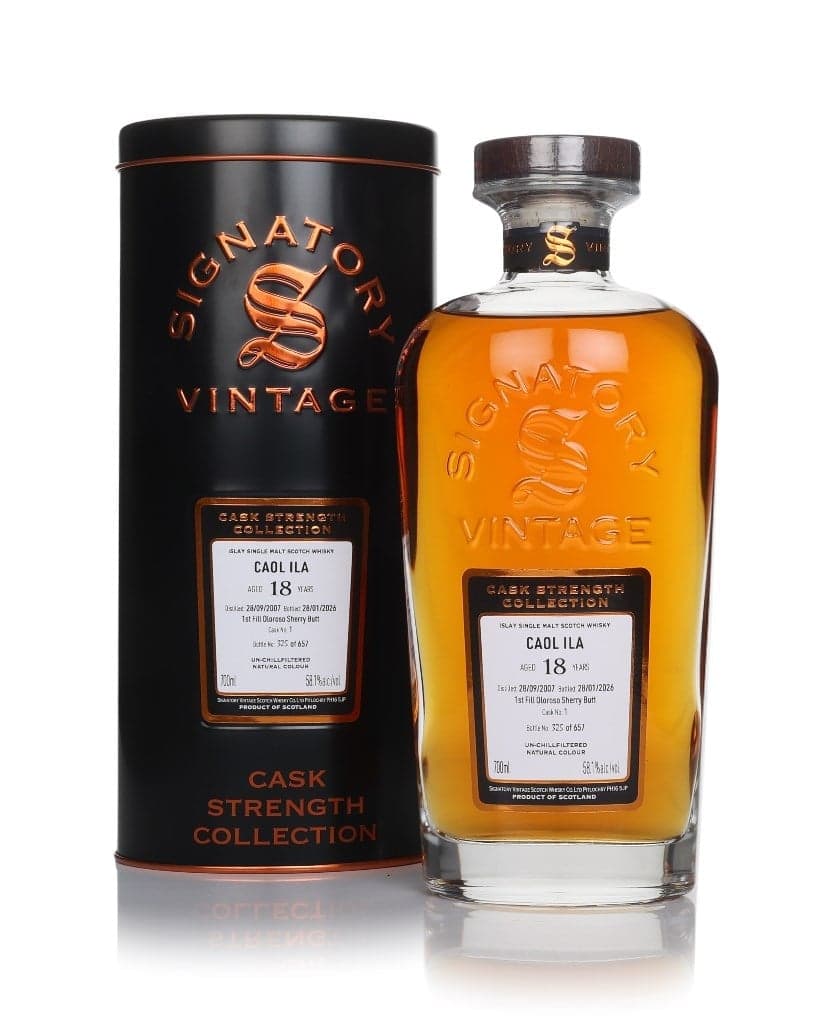 Caol Ila 18 anos 2007 (cask 1) - Cask Strength Collection (Signatory)