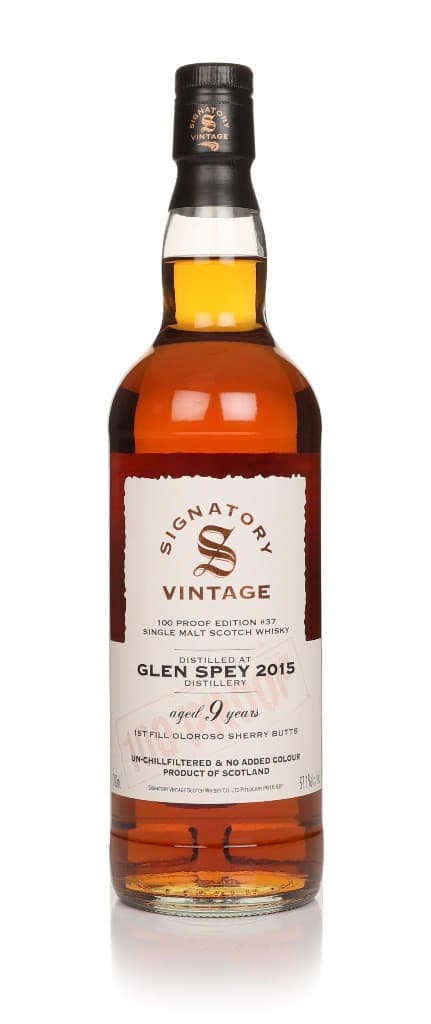 Glen Spey 9 anos 2015 - 100 Proof Edition #37 (Signatory)