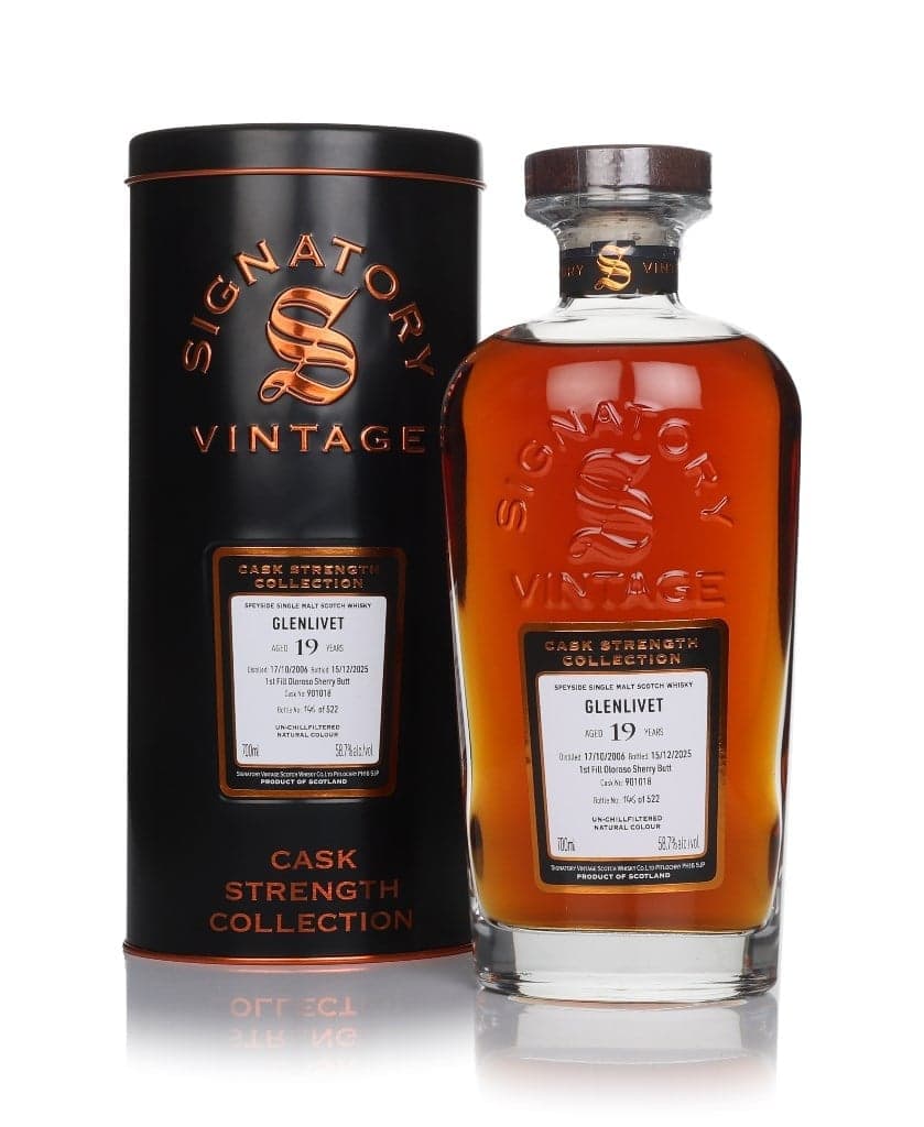 Glenlivet 19 anos 2006 (cask 901018) - Cask Strength Collection (Signatory)