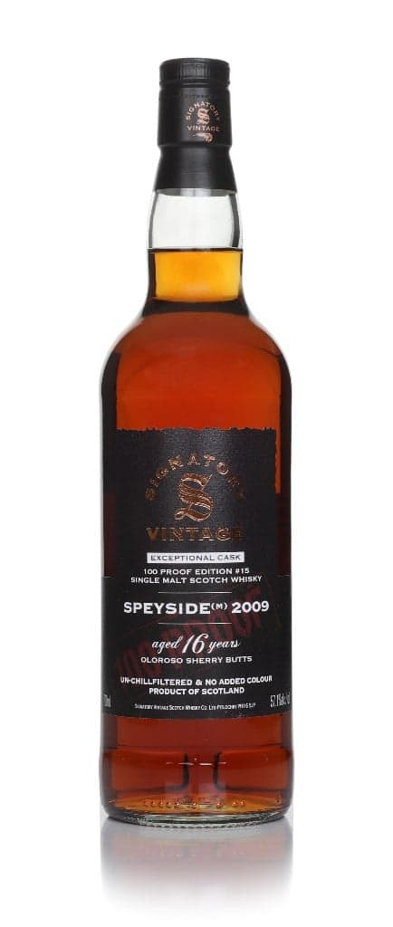 Speyside (M) 16 anos 2009 Exceptional Cask - 100 Proof Edition #15 (Signatory)