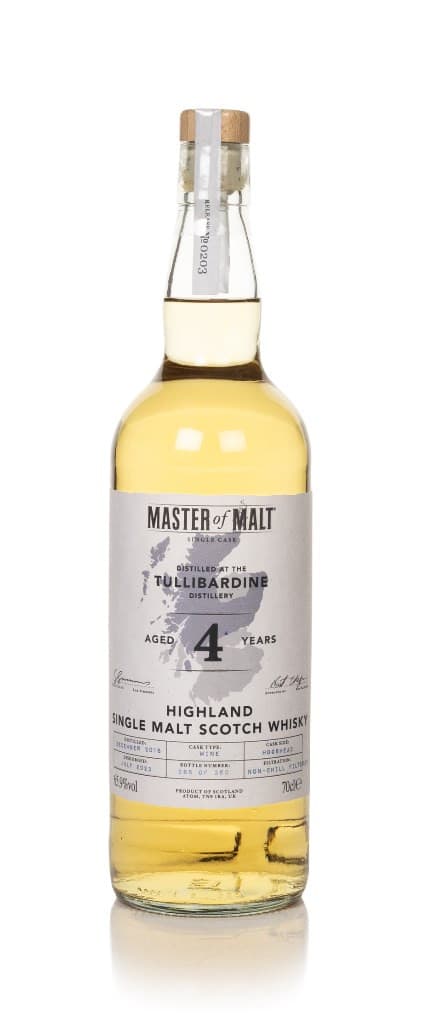 Tullibardine 4 anos 2018 Single Cask (Master of Malt)